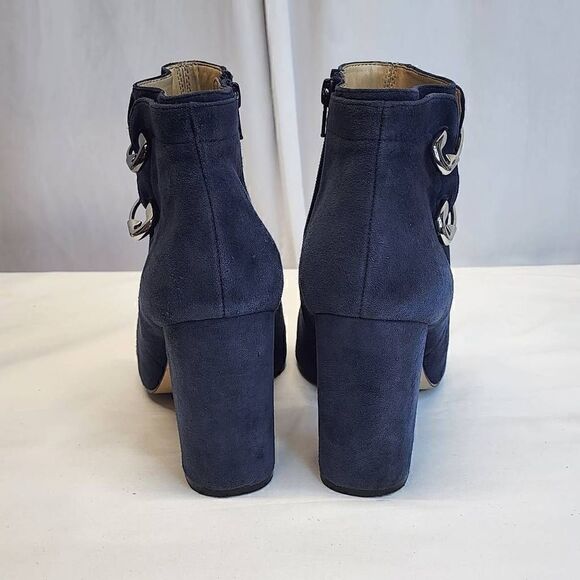 Katy Perry The Eliza Blue Suede Ankle Bootie Size 10 - Picture 4 of 12